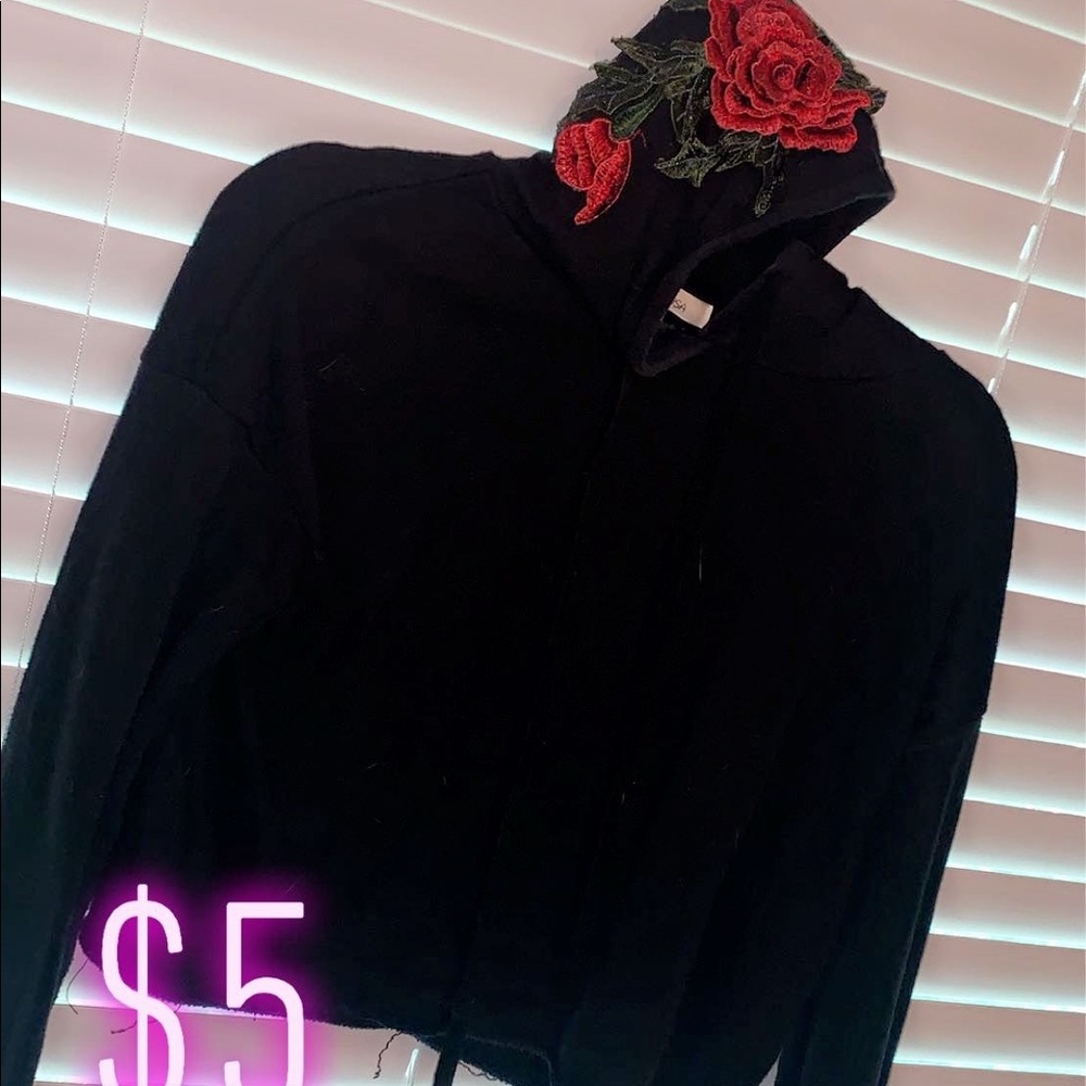 black hoodie